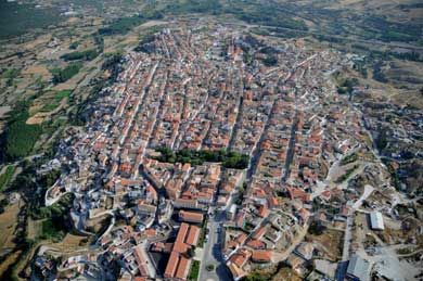 foto aerea panoramica general de caniles en granada