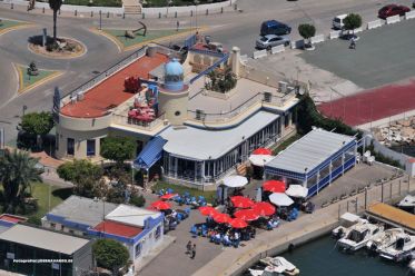 foto aerea del bar rincon del puerto en garrucha