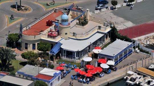 foto aerea del rincon del puerto en garrucha